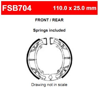 Колодки тормозные барабанные Ferodo FE FSB704EF