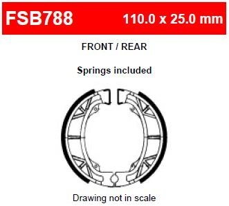 Колодки тормозные барабанные Ferodo FSB788