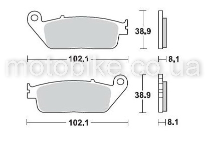 Колодки тормозные Braking 716CM55