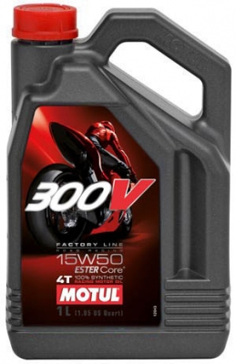 Масло моторное Motul 300V 4T Factory Line Road Racing 15W50 4L