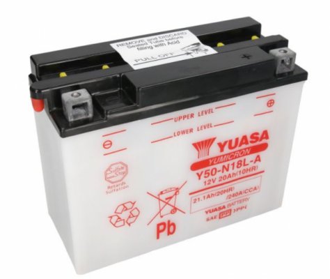 Аккумулятор YUASA Y50-N18L-A(20А*ч-240А)