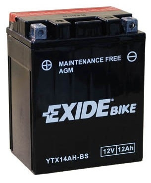 Аккумулятор EXIDE YTX14AH-BS(12А*ч-210А)