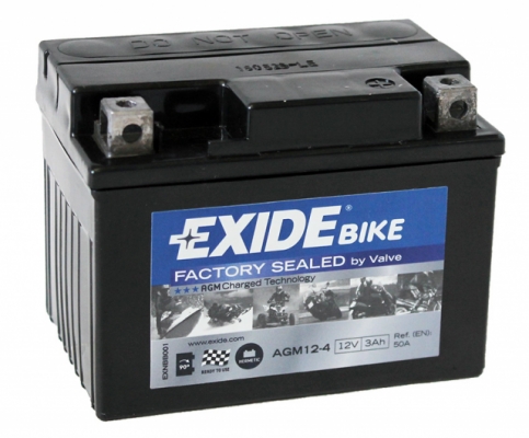 Аккумулятор EXIDE AGM12-4(3А*ч-50А)