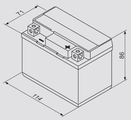 Аккумулятор BOSCH 6СТ-3 0092M60010 (YTX4L-BS) (3А*ч-40А)
