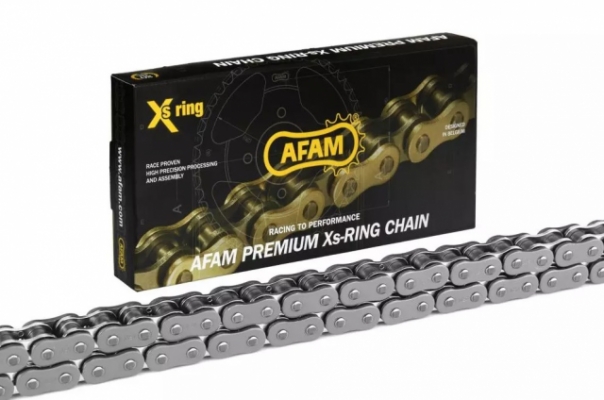 Цепь приводная AFAM A530XRR2-110 звеньев ROAD/SPORT, цвет STEEL/STEEL