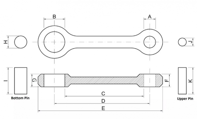 Шатун PROX 03.4340 для KAWASAKI KXF 250 (KX 250F) 2010-2011 (OEM:13032-0076) Шатун PROX 03.4340 для KAWASAKI KXF 250 (KX 250F) 2010-2011 (OEM:13032-0076)