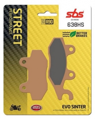 SBS 638HS - колодки тормозные дисковые синтетические 