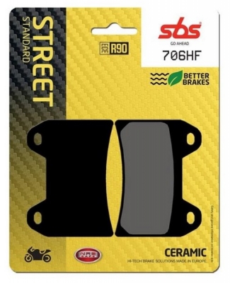 SBS 706HF - колодки тормозные дисковые (MCB683)
