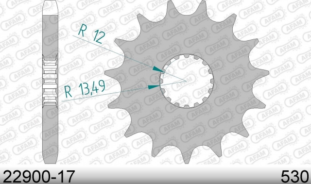 Звезда передняя Afam 22900-17 для SUZUKI GSX-R 1000, 1340 (JTF423.17)