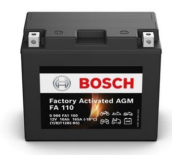 Аккумулятор Bosch 0 986 FA1 100 (10Ач-165A) (YT12B-BS)