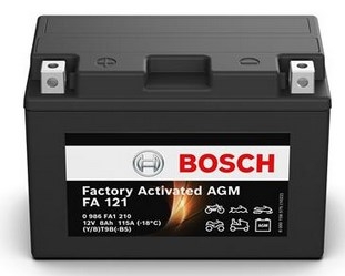 Bosch 0 986 FA1 210 (YT9B-BS) - аккумулятор для мотоцикла 8Аг-115A
