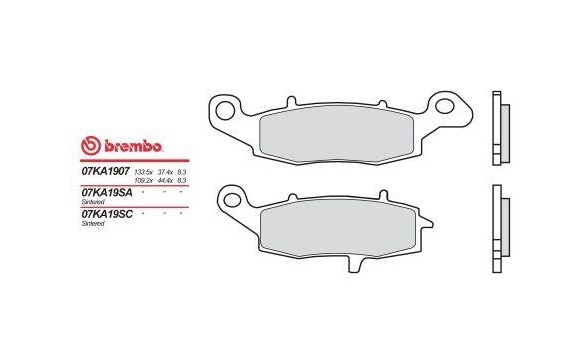Колодки тормозные дисковые BREMBO 07KA18LA (MCB681, FDB2049) Колодки тормозные дисковые BREMBO 07KA18LA (MCB681, FDB2049)