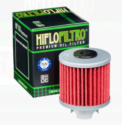 Hiflofiltro HF118  - фильтр масляный для мотоцикла HONDA ATC 125 1986-1987, TRX 125 1987-1988, PIT BIKES (Honda 15412-HB6-003)