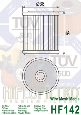 Фильтр масляный HifloFiltro HF142