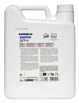 Масло моторное IPONE Katana Off Road 10W50 4 литра
