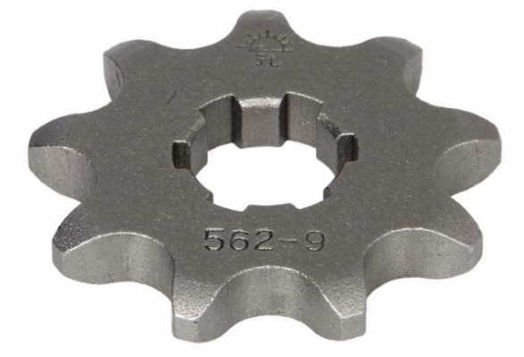 JT JTF562,09 - звезда передняя(ведущая) KAWASAKI KFX 50 '03-'06, SUZUKI LTA 50 '02-'05, SUZUKI TS 50, YAMAHA DT 50MX, 420 шаг, 9 зубцов