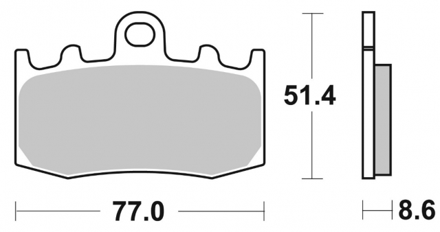 Brembo 07BB2607 - комплект дисковых тормозных колодок (FDB2125), минеральные