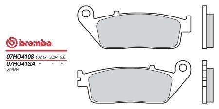Колодки тормозные дисковые BREMBO 07HO41SA (FDB664)