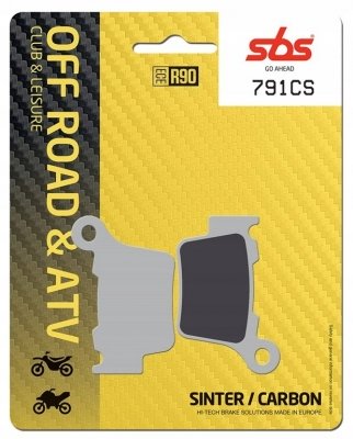 SBS 791CS - комплект задних тормохных колодок BMW G450X/SMR 2008-2011, KTM EXC/SX125 2004-2016 EXC/SX250 2003-2017 EXC300 2004-, EXC350 2010-, EXC450 2003-, EXC500 2009-, XC525 2003-2007 EXC530 2008-2011