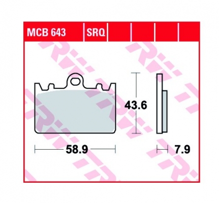 Колодки тормозные дисковые TRW LUCAS MCB643 Колодки тормозные дисковые TRW LUCAS MCB643