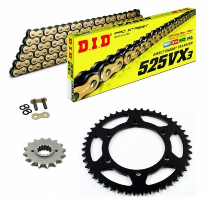 Комплект цепь и звезды BMW F 800 GS 2009-2017, ADVENTURE 2013-2018 (16/42/DID 525VX3)