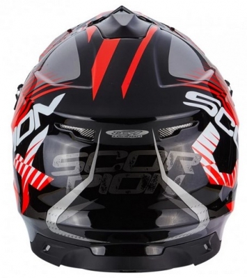 Мотошлем Scorpion VX-15 Evo Air Sin Neon Red XL