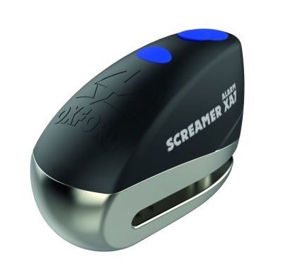 Замок с сигнализацией Oxford LK279 ScreamerXA7 Alarm Disc Lock Black/Silver