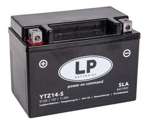 Аккумулятор мотоциклетный Landport LTZ14-S (11,2А*ч-230А, LTZ14S-BS, YTZ14, ETZ14)