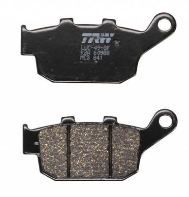 TRW LUCAS MCB841 - комплект задних дисковых колодок HONDA CBF 500 / CB500 X / CBR500 2013-, CB 650 F / CBR 600 2014-, NC 750 2014-, KAWASAKI VERSYS 650 2015-, Z 750 2011-2014, Z 800 2013-2017, SUZUKI SFV 650 GLADIUS 2009-2016 TRW LUCAS MCB841 - комплект задних дисковых колодок HONDA CBF 500 / CB500 X / CBR500 2013-, CB 650 F / CBR 600 2014-, NC 750 2014-, KAWASAKI VERSYS 650 2015-, Z 750 2011-2014, Z 800 2013-2017, SUZUKI SFV 650 GLADIUS 2009-2016