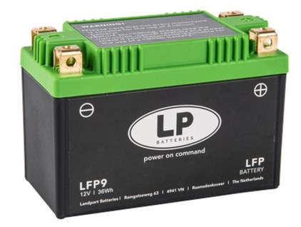 Аккумулятор мотоциклетный литий-ионный LP Lithium LFP9 (3,0А*ч-180А) 