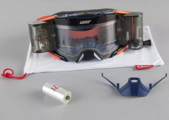Мотоочки Leatt Goggle Velocity 6.5 Roll-Off Ink/Orange Clear (8019100050)