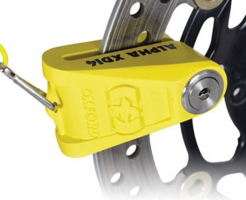Противоугонный замок на диск Oxford Alfa XD14 Yellow LK276