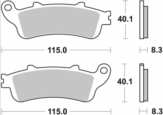 Колодки тормозные дисковые SBS 735HS