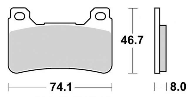 Колодки тормозные дисковые SBS 809DS2