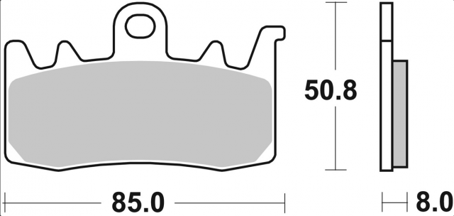 Колодки тормозные дисковые SBS 900HS (FDB2265)