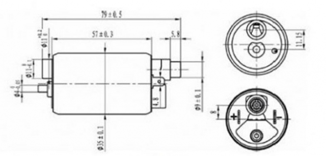 RMS 12 166 0070 - топливный насос Honda, Kawasaki, Suzuki, Yamaha