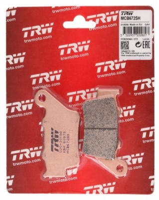 TRW LUCAS MCB672SH - колодки тормозные задние синтетические