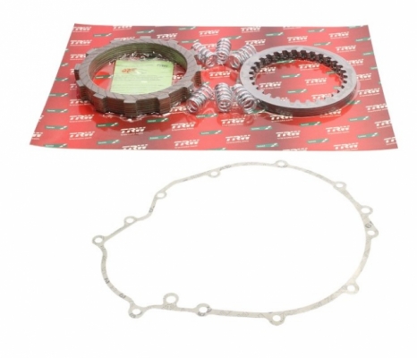 Полный комплект дисков и пружин сцепления Kawasaki ER-5 (ER 500) 97-06 (TRW Lucas MSK220)