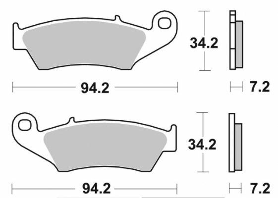 Колодки тормозные Brembo 07KA17SX (FDB892)