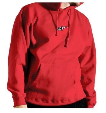 Мотокофта детская Alpinestars Hooded Fleece Red 30