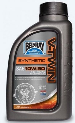 Масло моторное Bel-Ray V-TWIN SYNTHETIC ENGINE OIL 10W50 1L