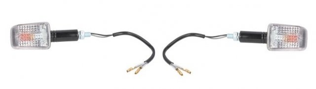 BIKE IT INDMLBLKT - комплект указателей поворота mini длинная ножка черный прозрачная линза