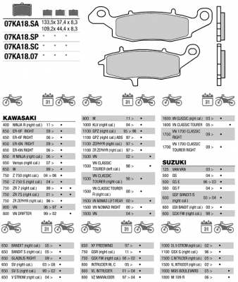 Колодки тормозные дисковые BREMBO 07KA1807 (FDB2049, MCB681)