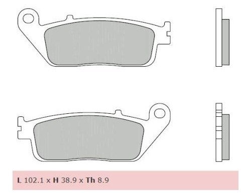 Колодки тормозные дисковые Brembo 07075XS