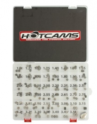 Набор регулировочных шайб Hot Cams HCSHIM01 диаметр 7.48мм от 1.20 до 3.50мм по 3шт (шаг 0,05)