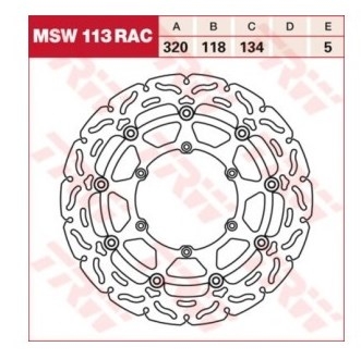 Диск тормозной LUCAS MSW113RAC