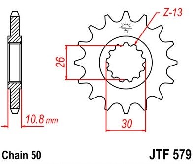 Звезда передняя JT Sprockets JTF579.17