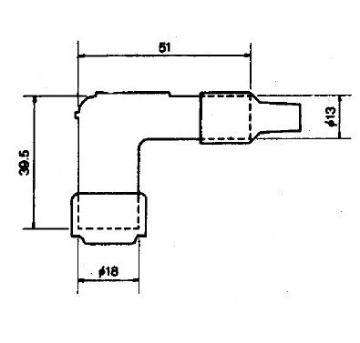 Колпачок свечи зажигания NGK 8898 / LB05E-R