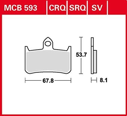 Колодки тормозные LUCAS MCB593CRQ