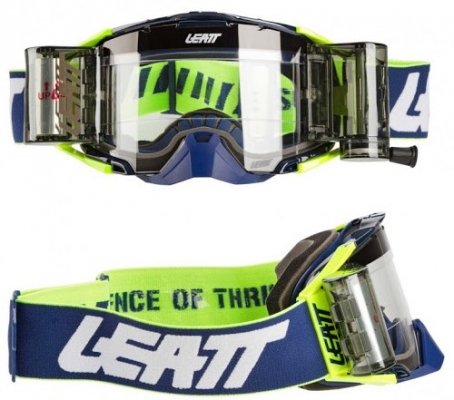 Мотоочки Leatt Goggle Velocity 6.5 Roll-Off Ink/White/Yellow Clear (8019100052)